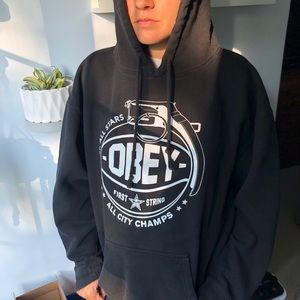Obey XL black hoodie